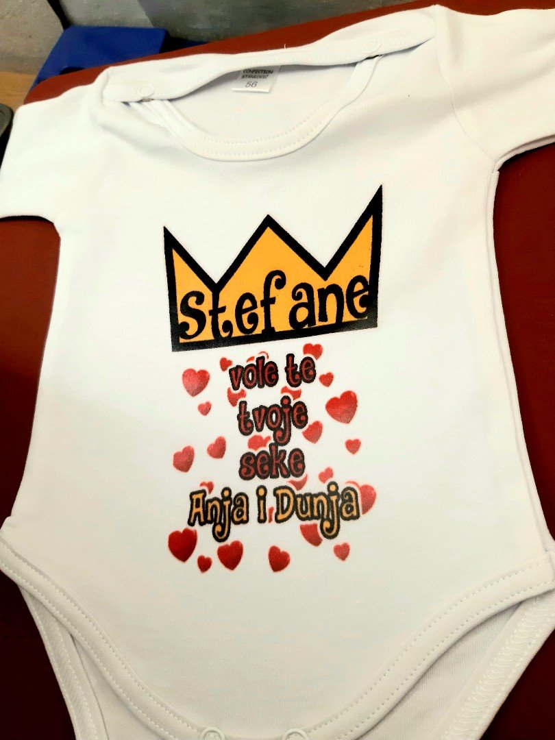 Poklon za rodjendan  deca/Bodi za bebe sa natpisom po zelji/stefane vole te tvoje seke.jpg